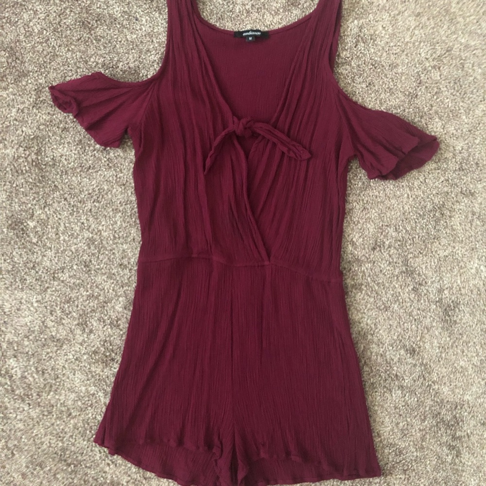 Cold shoulder romper